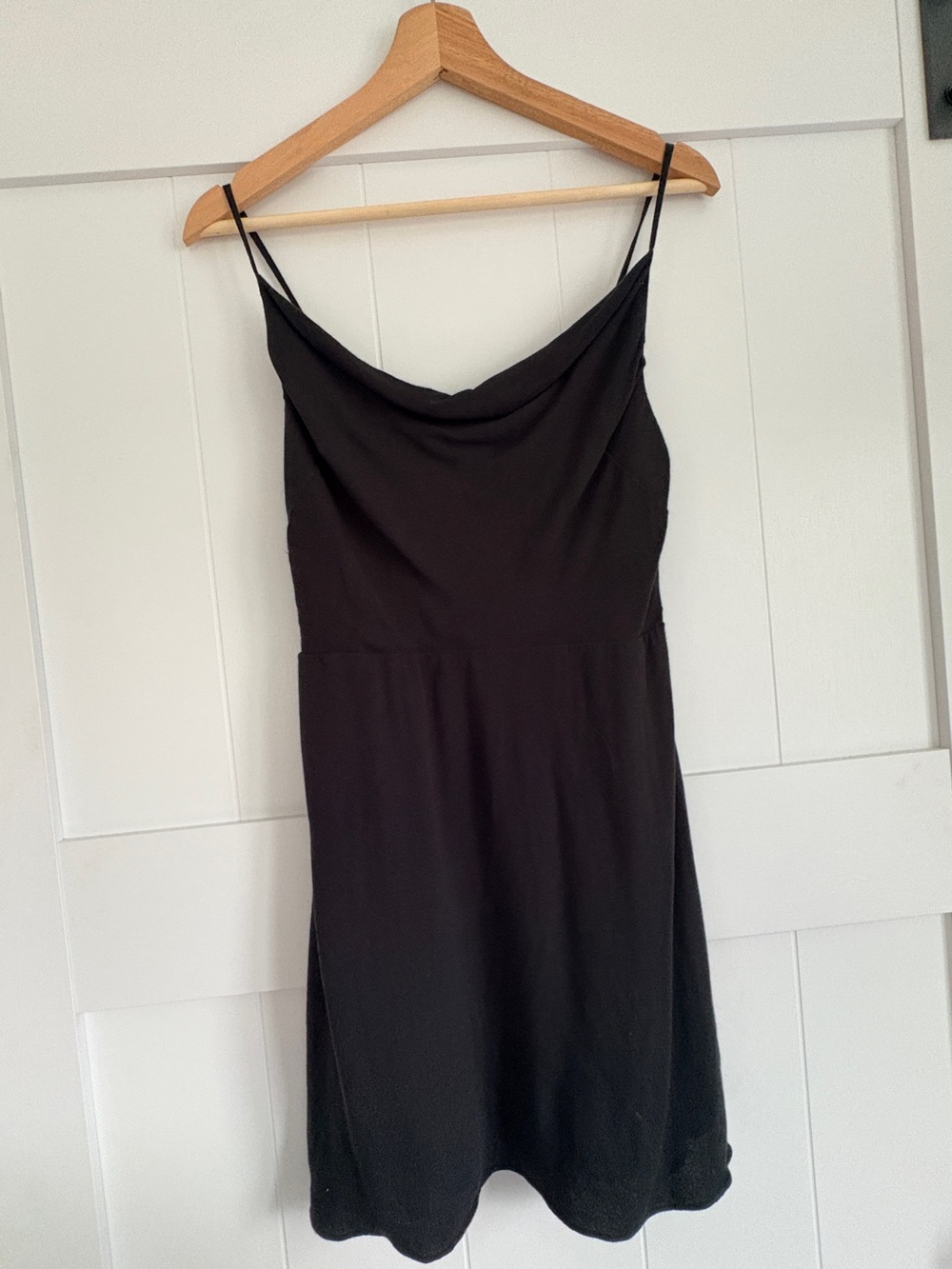 Aritzia Sun-deh black Cowl Neck Slip Dress - Women's